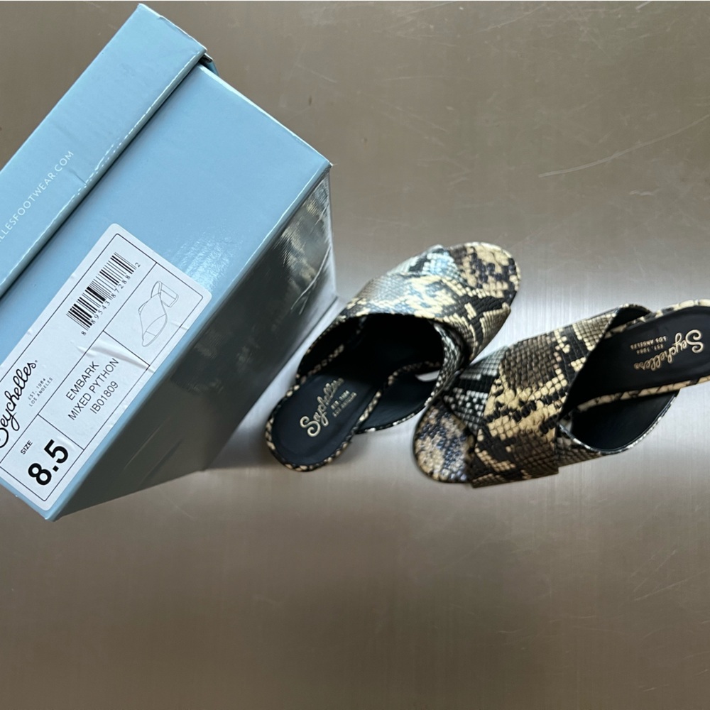 Seychelles Python Slide Sandals - image 2